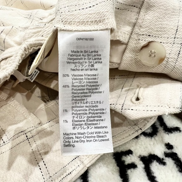 Madewell The Untailored Plaid Straight Leg Pants In Windowpane Size 8 - NEW - Picture 7 of 9